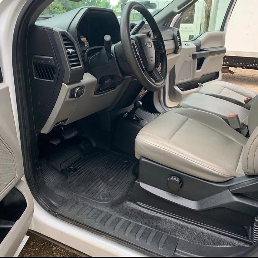 Car seats, dashboard, and center console receiving complete cleaning in Baker Settlement, Florida