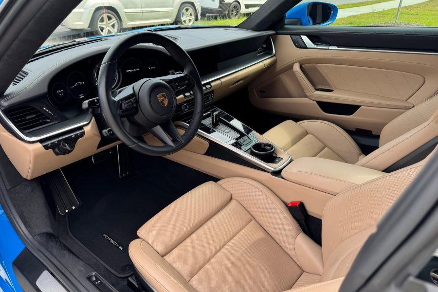 Car cabin undergoing detailed vacuuming and dashboard cleaning in Bowling Green, Kentucky