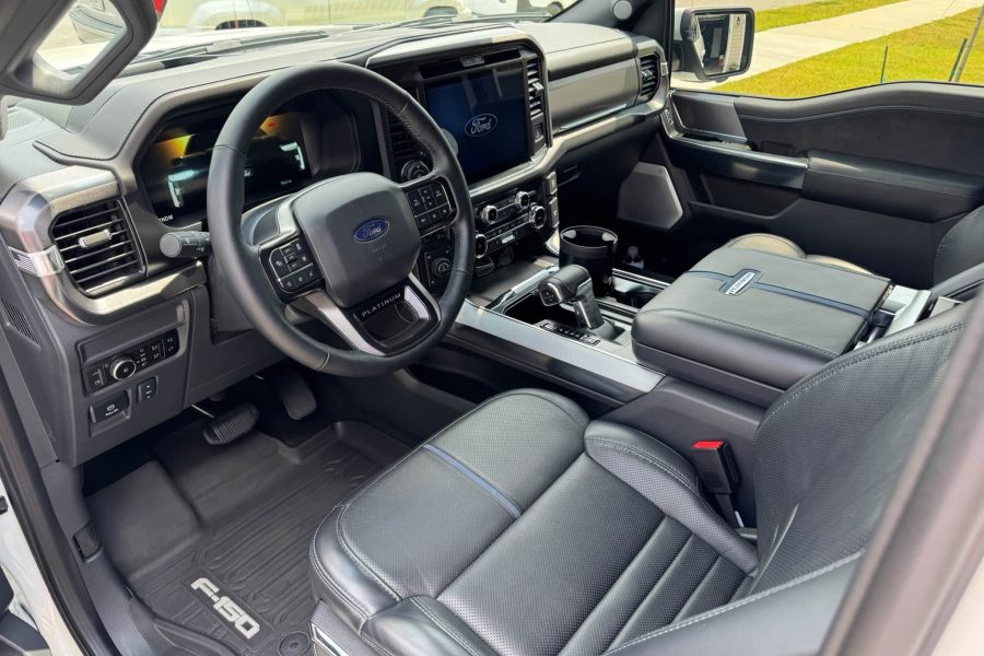 Professional cleaning of car seats, dashboard, and interior surfaces in Spring Hill, Florida