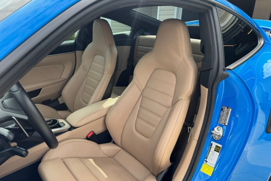 Professional car interior vacuuming with dashboard and seat cleaning in Dayton, Kentucky