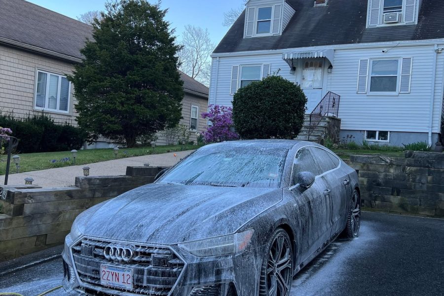Protective car wax applied for a glossy finish in Chilcoot, California