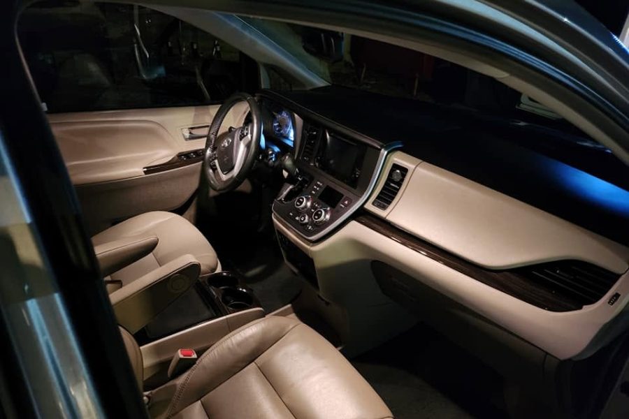 Detailed cleaning of car seats, dashboard, and interior surfaces in Flowery Branch, Georgia