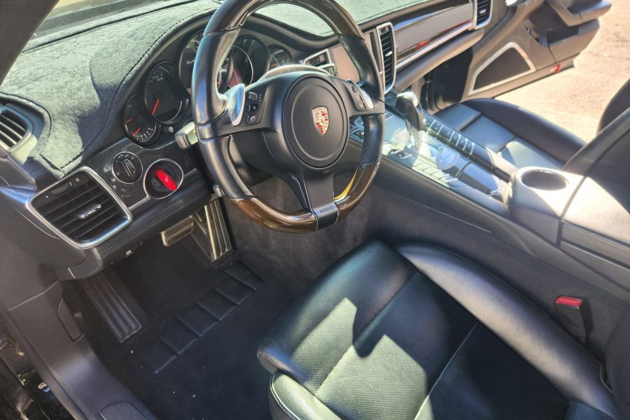 Detailed cleaning of car seats, dashboard, and interior surfaces in Dallas, Georgia