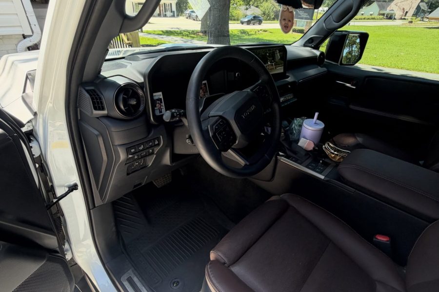 Vehicle cabin undergoing careful vacuuming with dashboard and upholstery cleaning in Pinellas Park, Florida